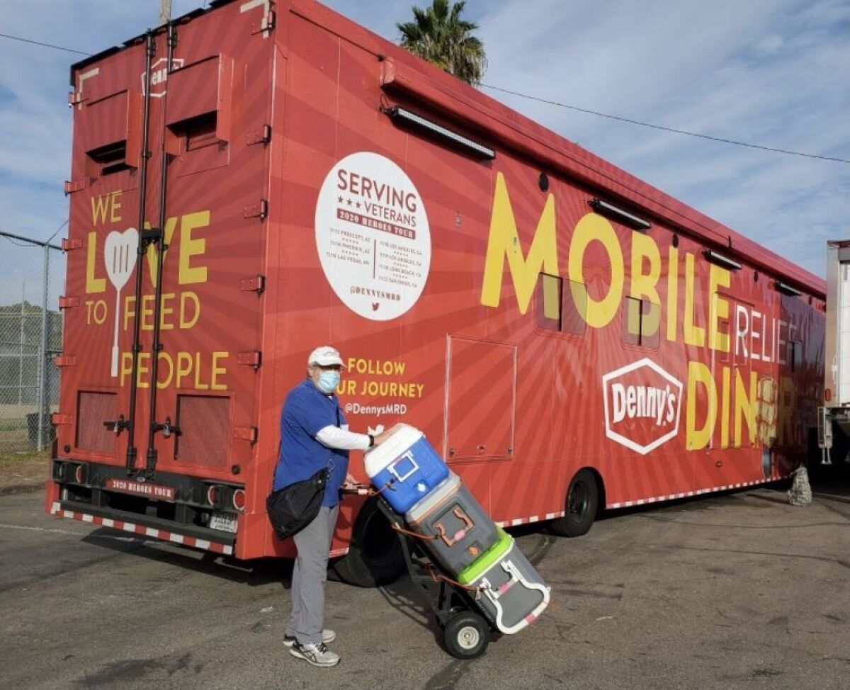 A Rotarian at work.