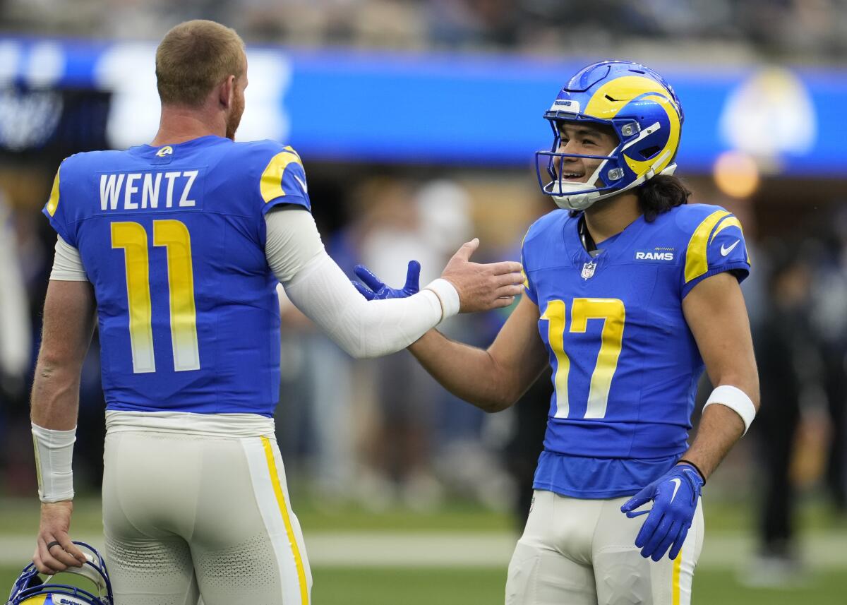 Carson Wentz leads Rams past 49ers; L.A. will face Lions in playoffs ...