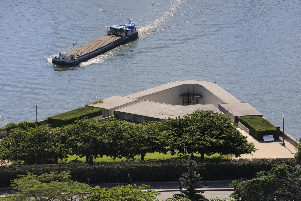 Ile de la Cite, the Memorial de la Deportation on the banks of the Seine river, Paris