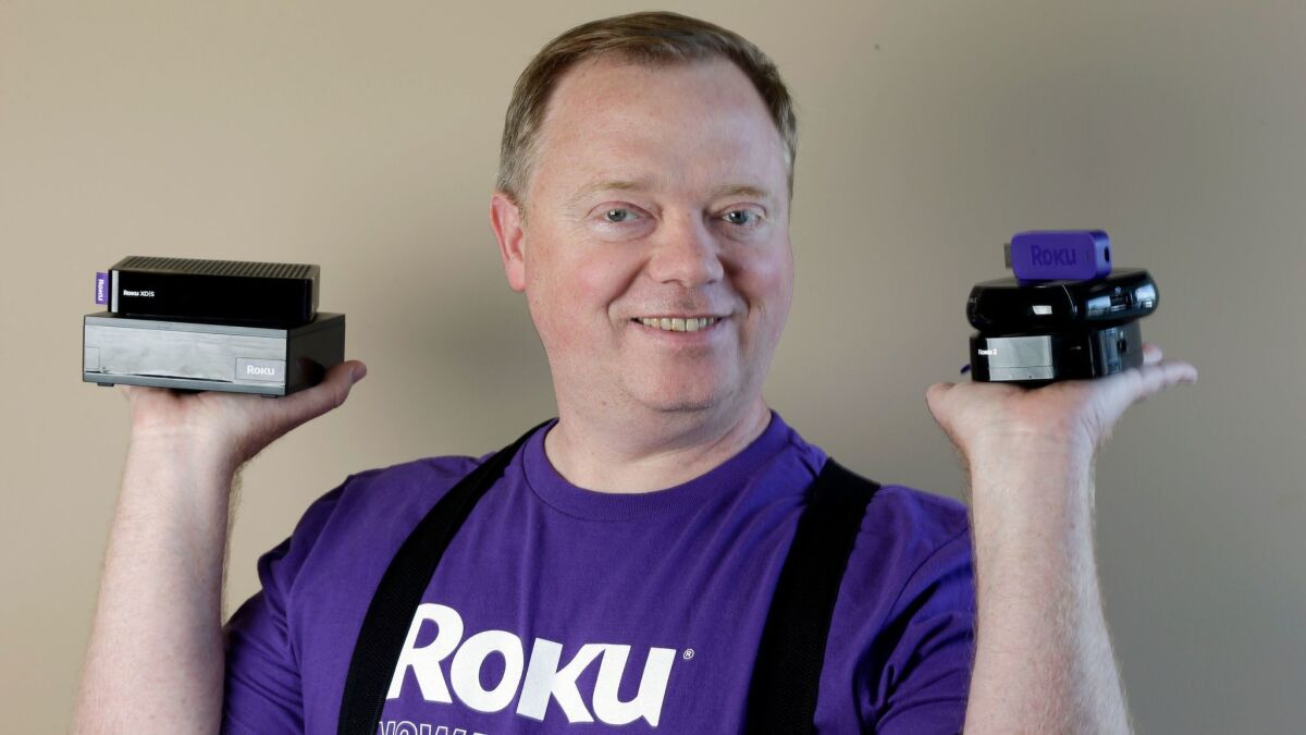 Roku -- headed by Anthony Wood, shown in 2014 -- says it will offer about 18 million shares of stock at $14 apiece.