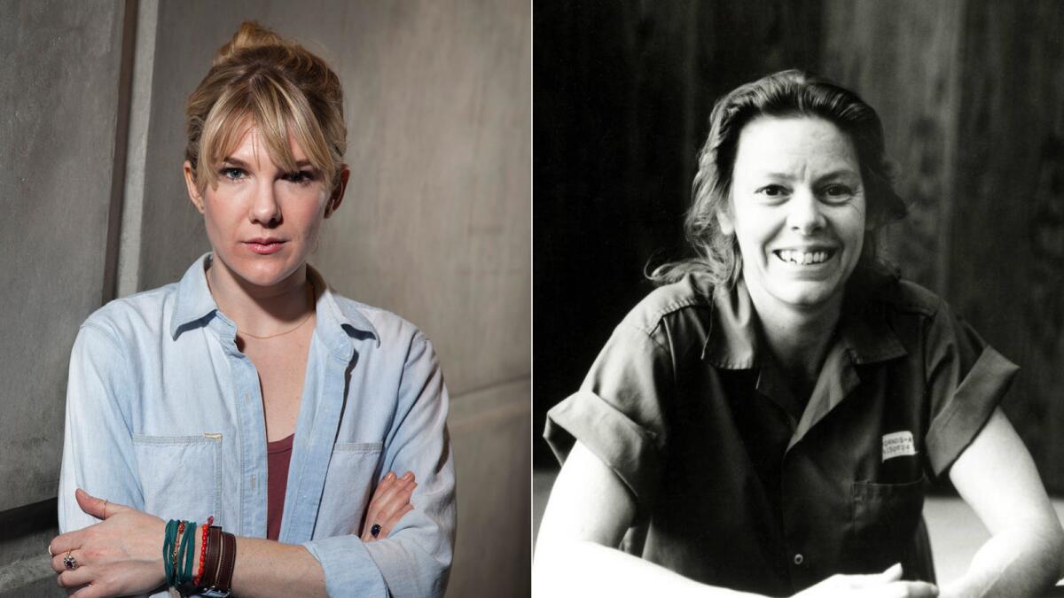 Actresss Lily Rabe, left; serial killer Aileen Wuornos.