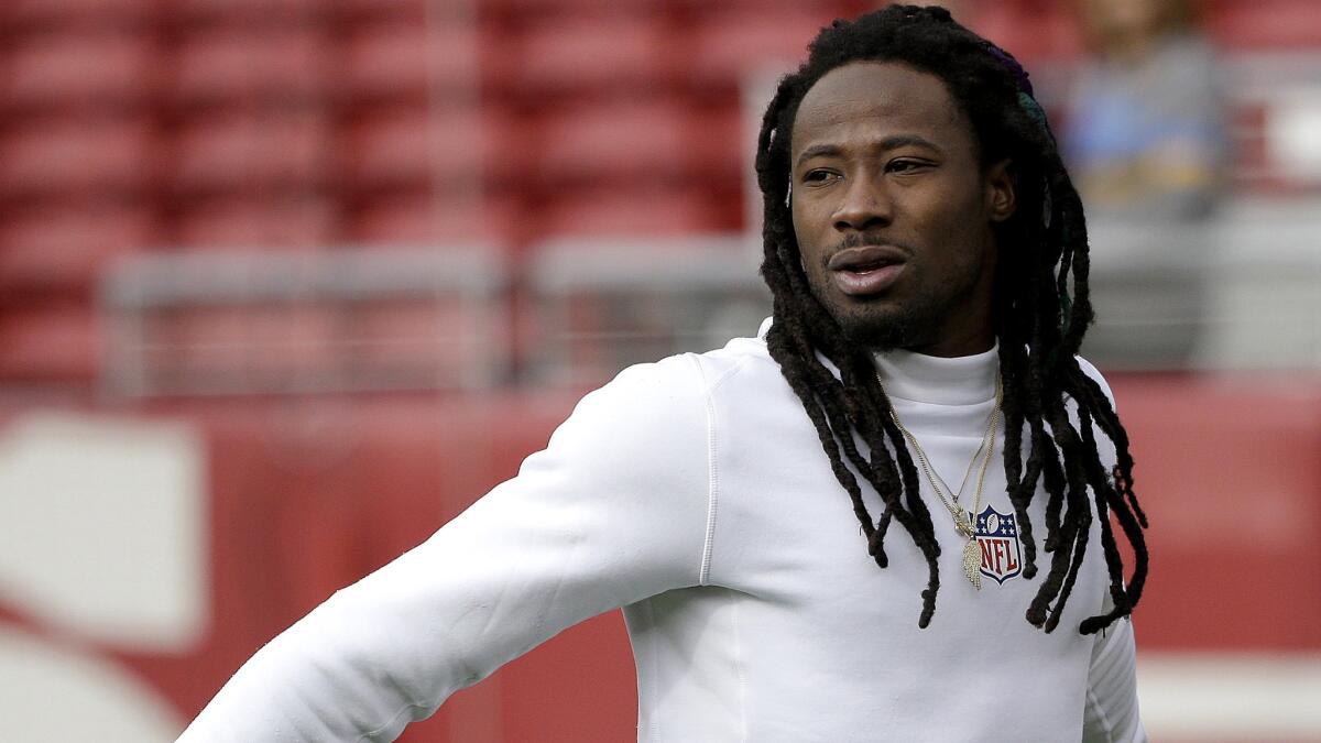 Janoris Jenkins warms up before the Rams play a game at San Francisco on Jan. 3.
