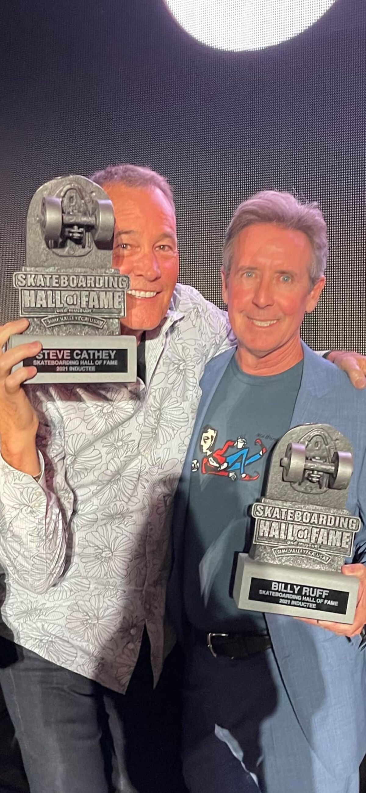 San Diegans Steve Cathey and Billy Ruff were inducted in the Skateboarding Hall of Fame's 2021 class.
