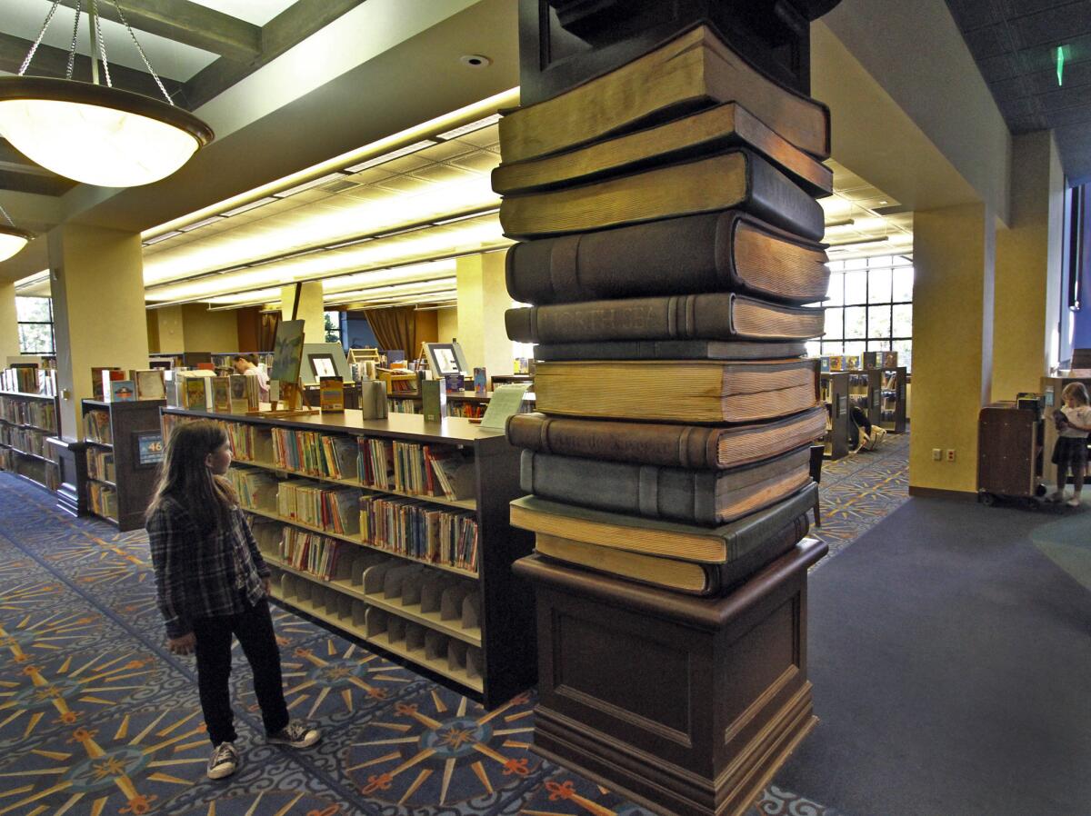 A new study says library users tend to be engaged in their communities. The children's area of the Camarillo Public Library is pictured.