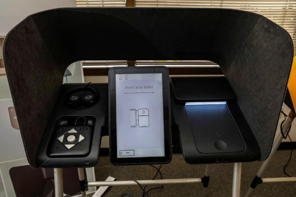 Voters in L.A. County used new equipment during last week's primary election. 