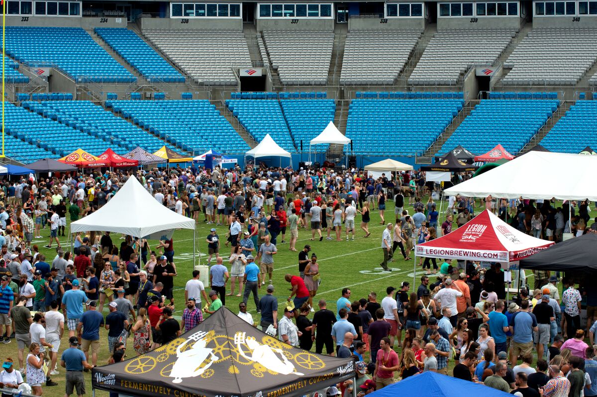 Untappd Beer Festival in 2019 at the Bank of America Stadium in Charlotte, North Carolina.