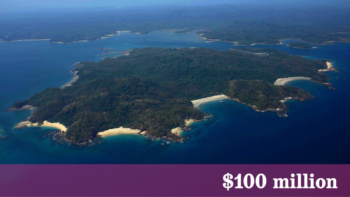 Three islands off Panama encompassing about 1,800 acres are listed for sale as a group.