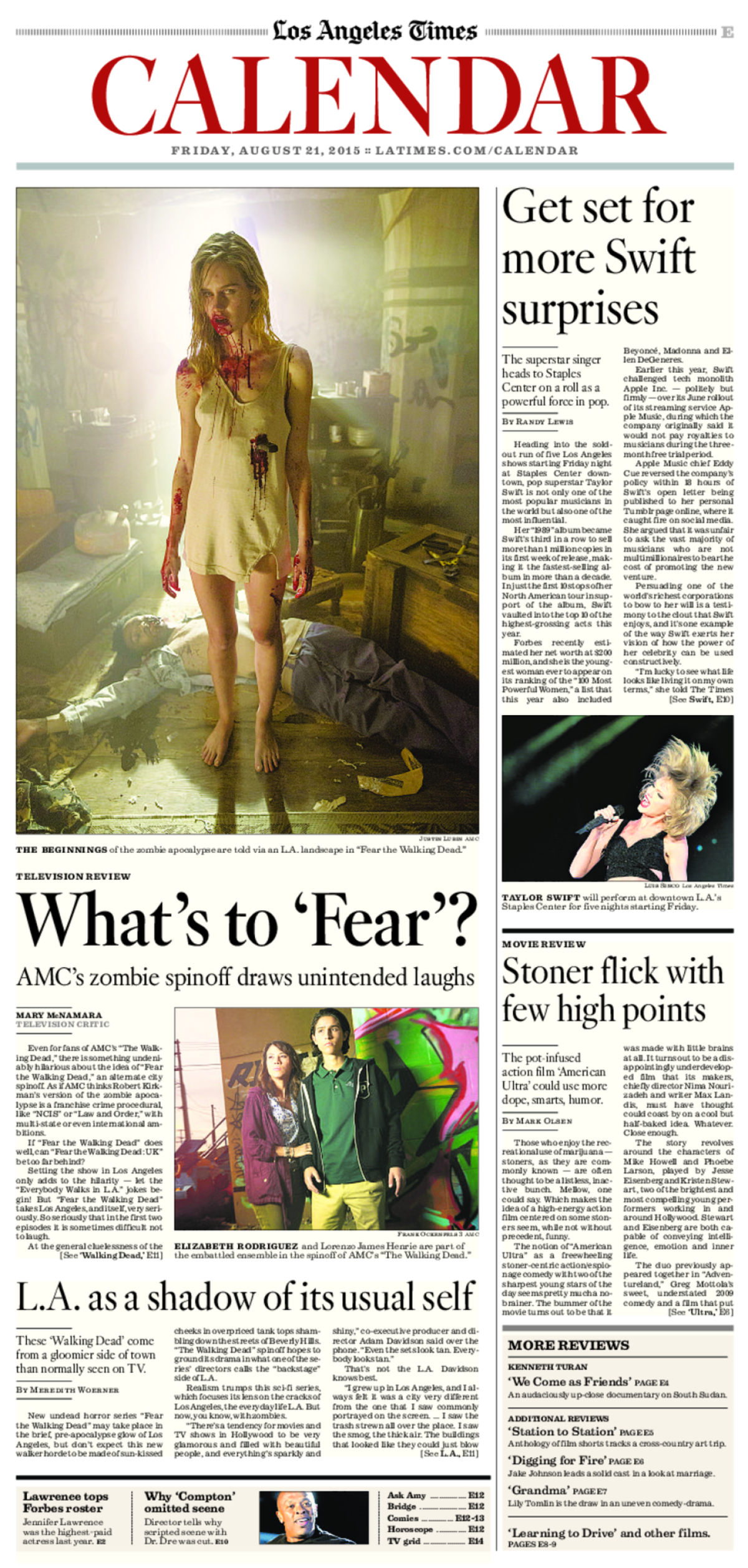 The front page