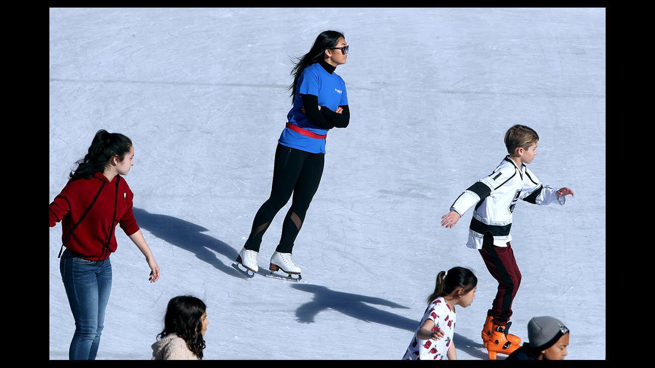 Photo Gallery: Annual Ice America ice skating rink opens to public in Burbank