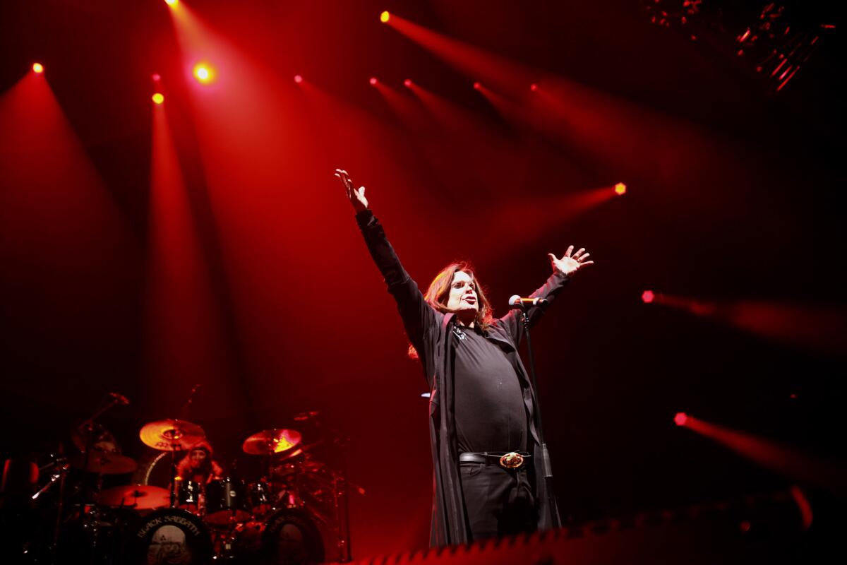 Heavy metal stalwarts Black Sabbath at the Los Angeles Sports Arena in 2013. The band has announced details of its final tour, called "The End."