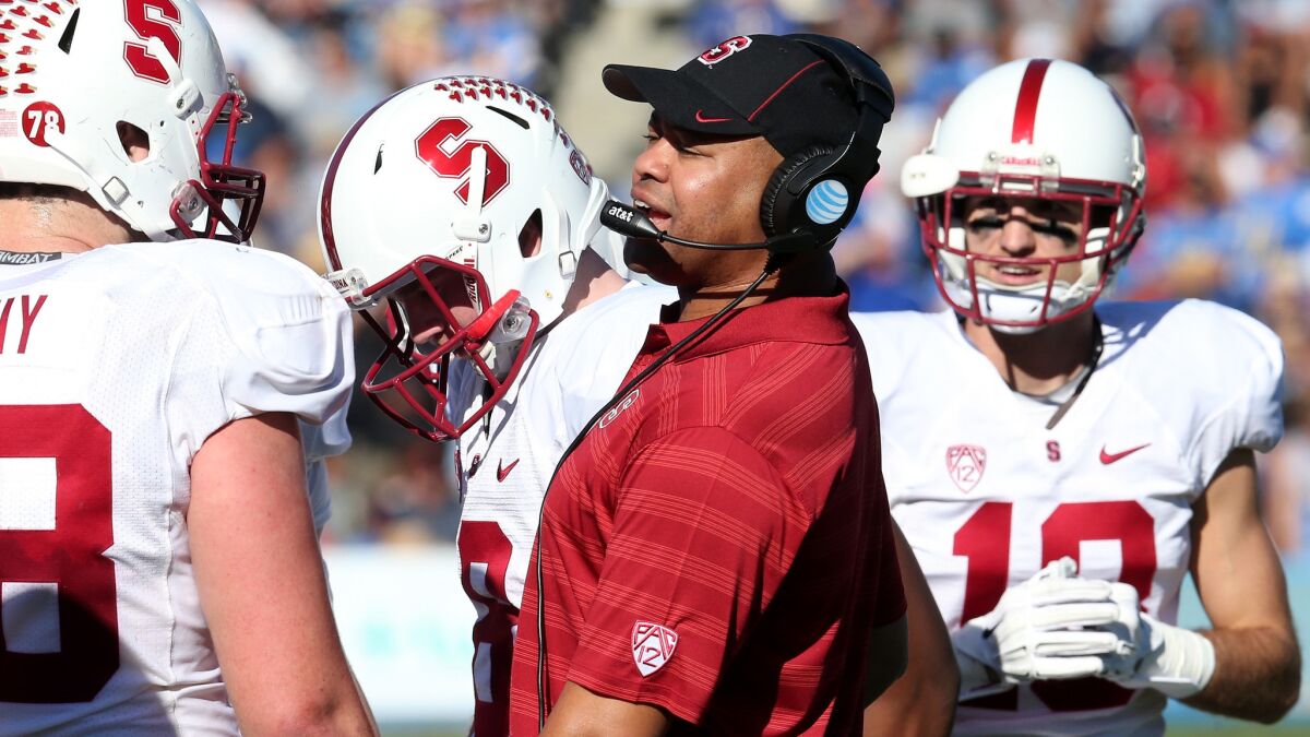 Coach David Shaw has helped put Stanford in the national championship conversation the last few seasons.