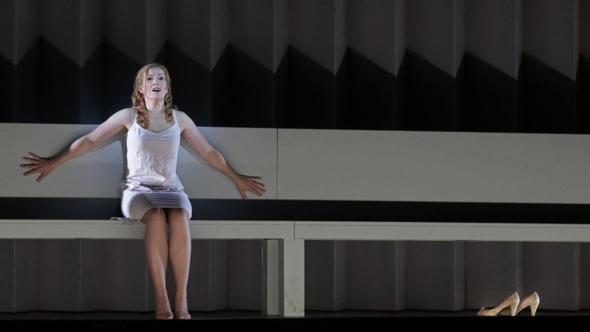 Paula Murrihy as Dido in "Dido and Aeneas" by the L.A. Opera at the Dorothy Chandler Pavilion.