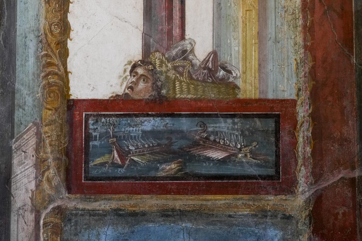 Un cuadro en la Casa de Vetti, que era una de las casas más acaudaladas de Pompeya,