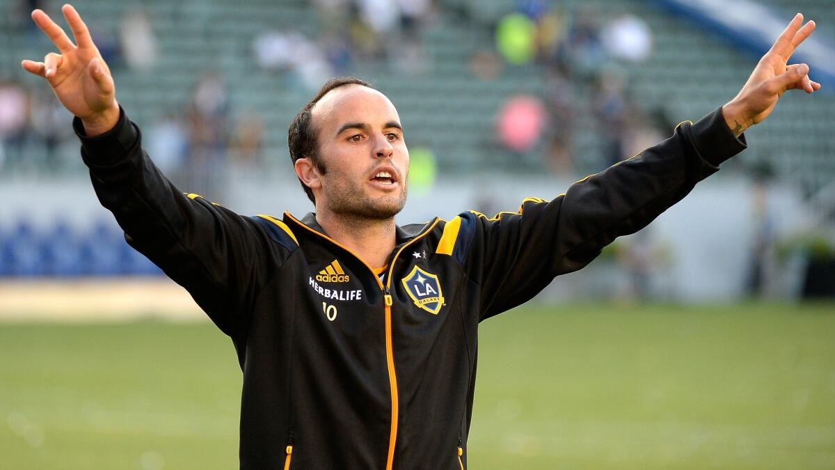 Galaxy forward Landon Donovan says thinking negatively about being cut from the U.S. national soccer team doesn't help him or the team.