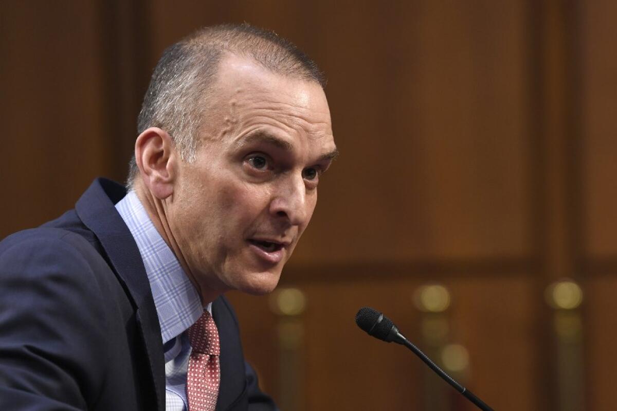 U.S. Anti-Doping Agency Chief Executive Officer Travis Tygart testifies during a Senate Commerce, Science, and Transportation Committee hearing on Capitol Hill in Washington, on Wednesday.