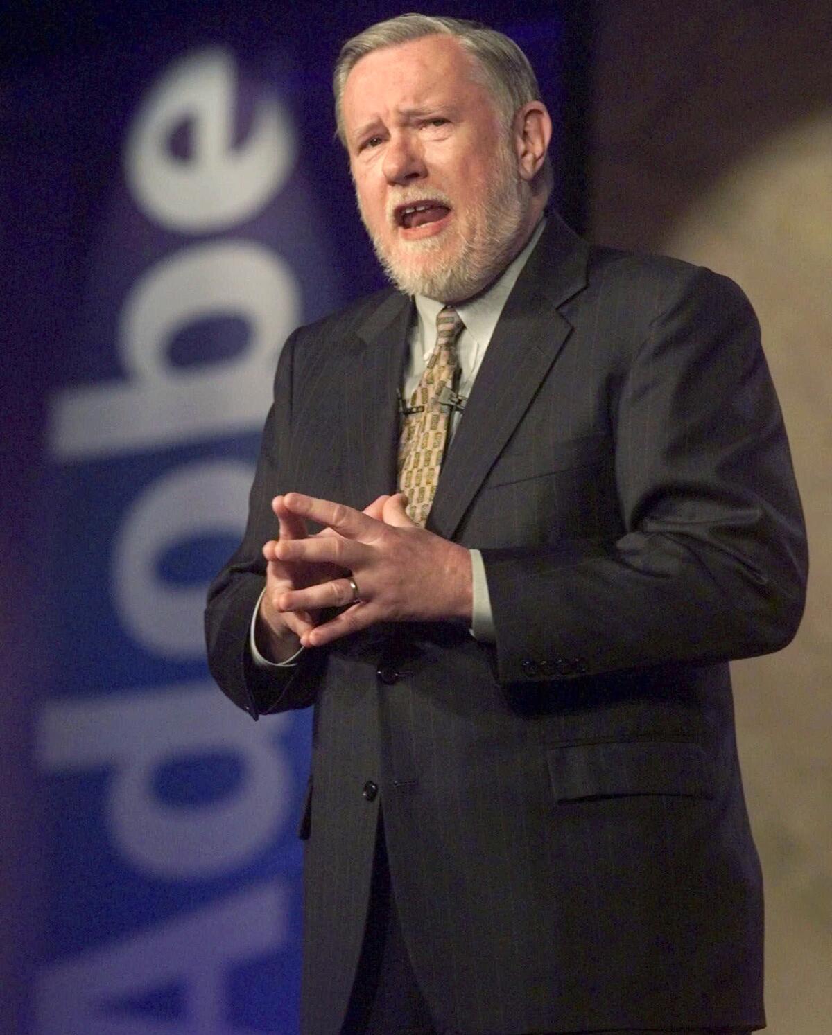 El doctor Charles M. Geschke, presidente y cofundador de Adobe Systems Inc.