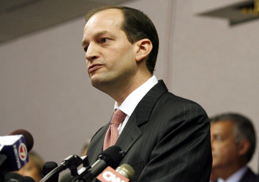 U.S. Labor Secretary Alexander Acosta is facing intense criticism for his handling of the Jeffrey Esptein case when he was a federal prosecutor in Miami.