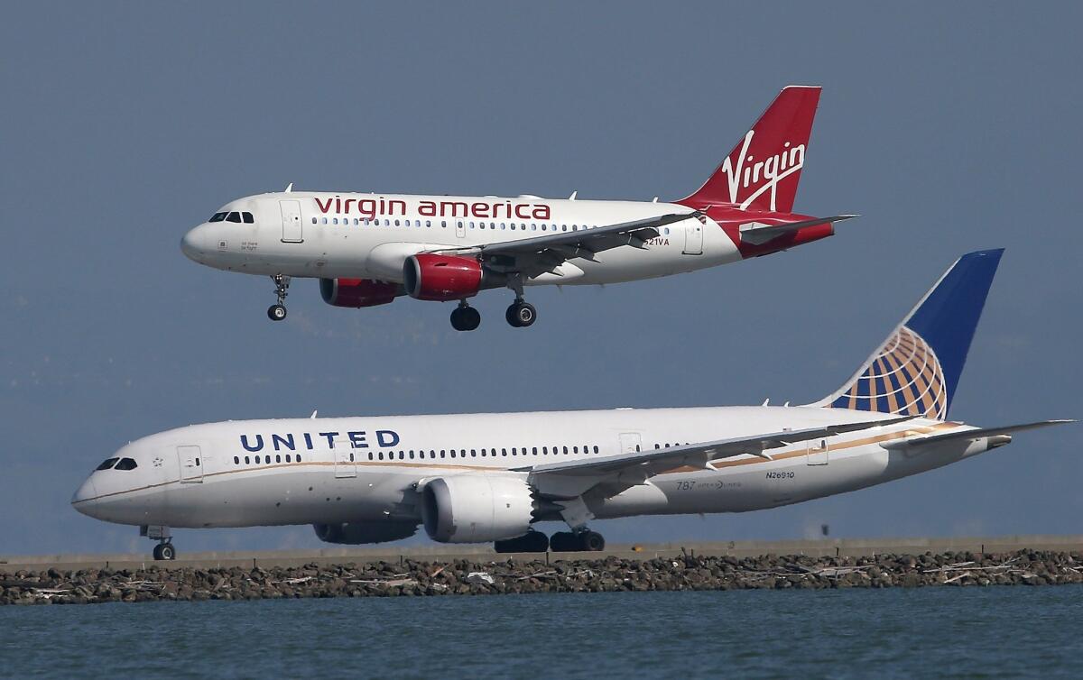 Virgin America scored well on the 2015 Airline Quality Report, improving in customer complaints and mishandled baggage. United, meanwhile, had more customer complaints, mishandled bags and more bumped passengers than 2014, the report said.