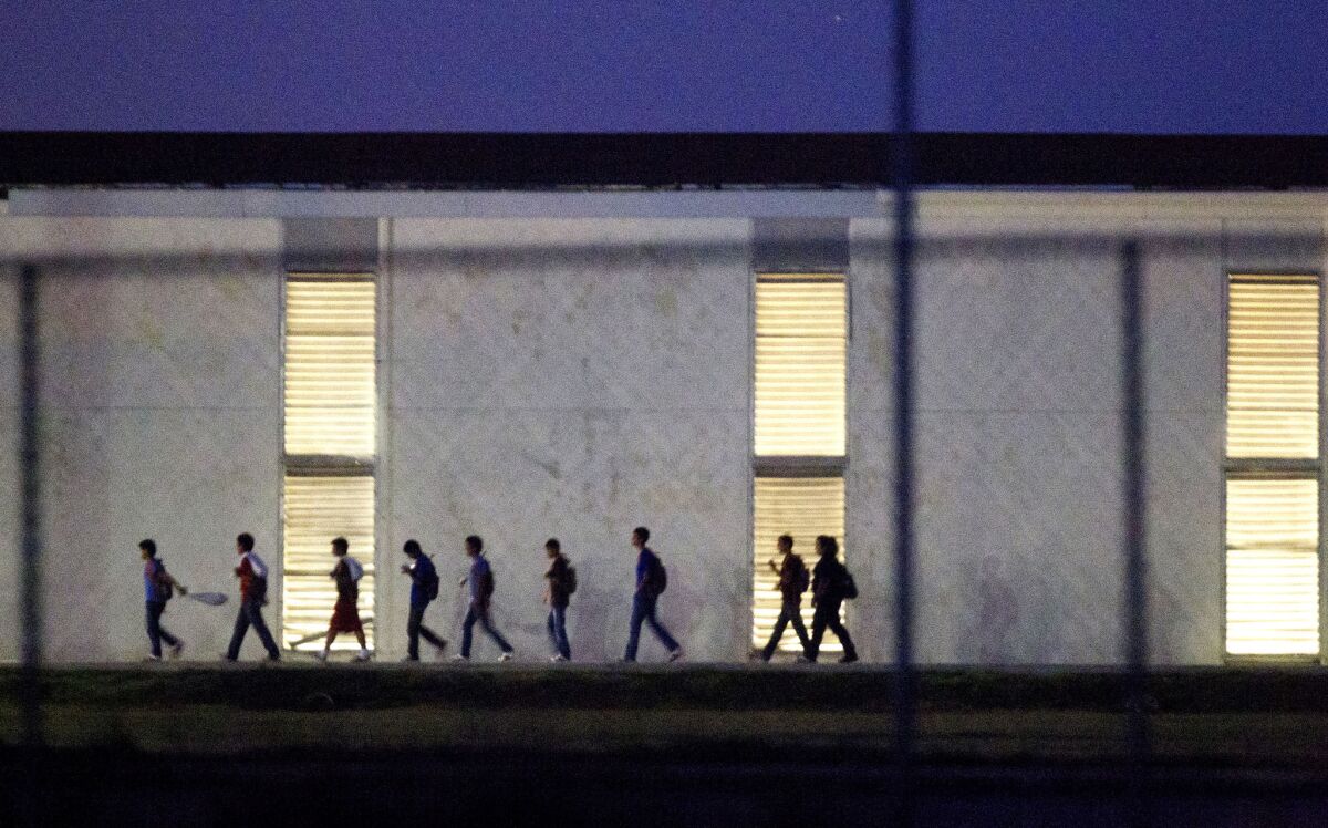 Immigrant children who come into the U.S. alone are housed in shelters like this one in Harlingen, Texas which is licensed to hold as many as 290. The Obama administration announced the opening of two more facilities in Texas and California.