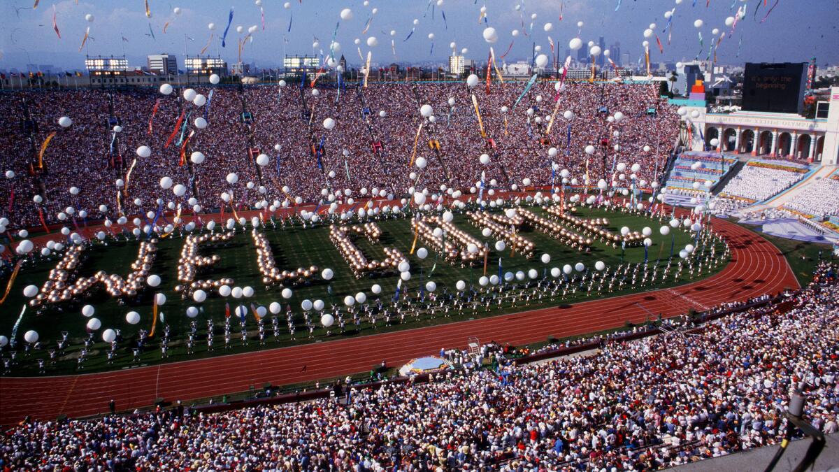 The legacy of the 1984 Olympic Games in Los Angeles continues to live on in the local community. (Ken Hively / Los Angeles Times)