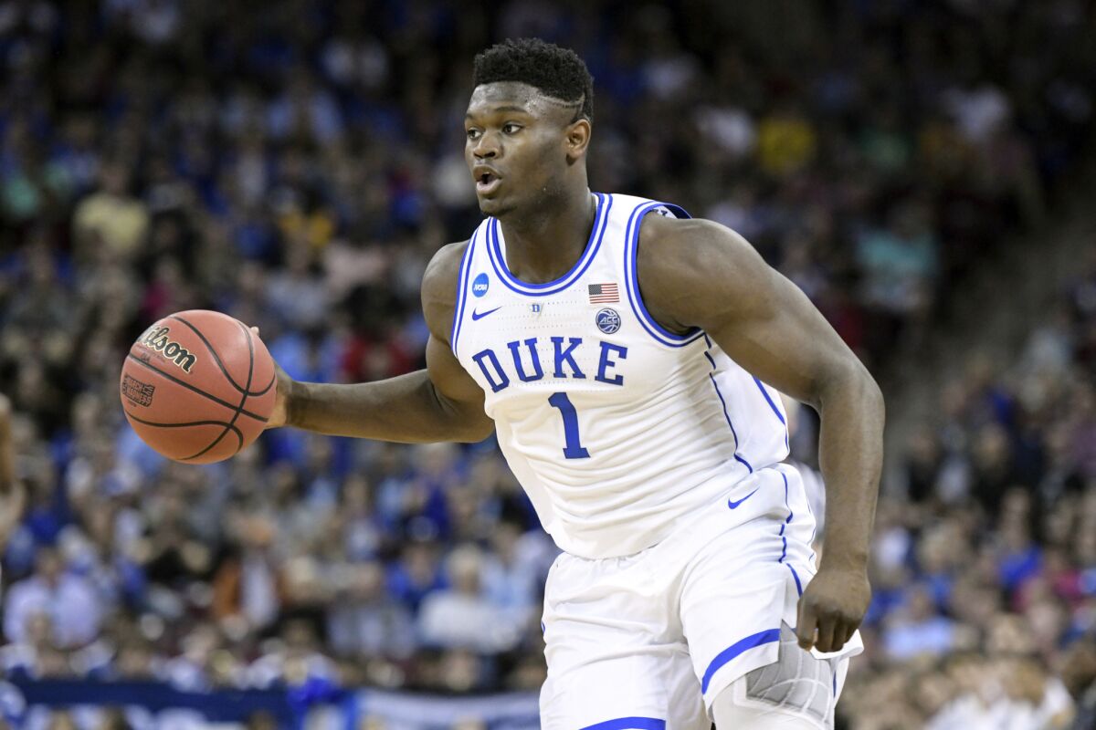 Zion Williamson became the No. 1 pick in the NBA draft after a stellar freshman season at Duke.