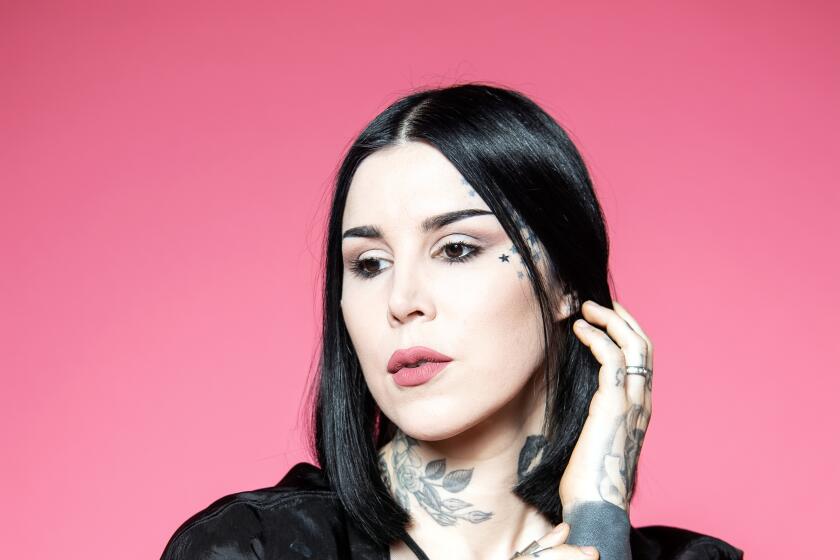 LOS ANGELES, CA- February 27, 2020: Kat Von D on Thursday, February 27, 2020. (Mariah Tauger / Los Angeles Times)