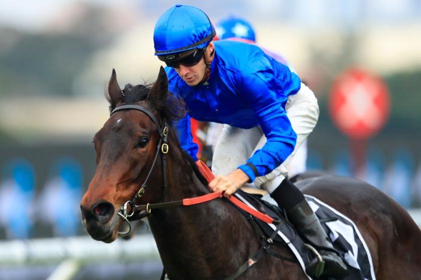 SYDNEY, AUSTRALIA - JULY 11: Jason Collett on Varda wins race 5 the Ranvet Handicap during Sydney Racing.