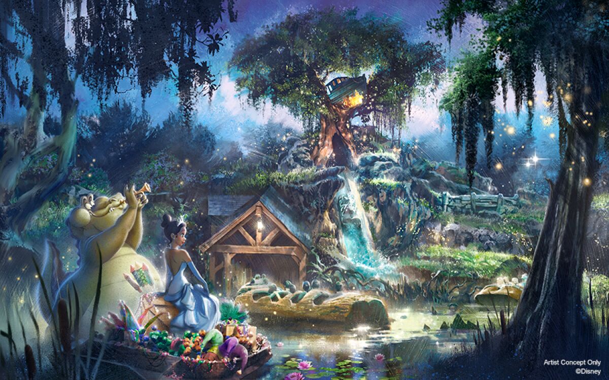 Disney S Splash Mountain To Use Princess And The Frog Theme Los Angeles Times Disney S Splash Mountain To Use Princess And The Frog Theme Los Angeles Times