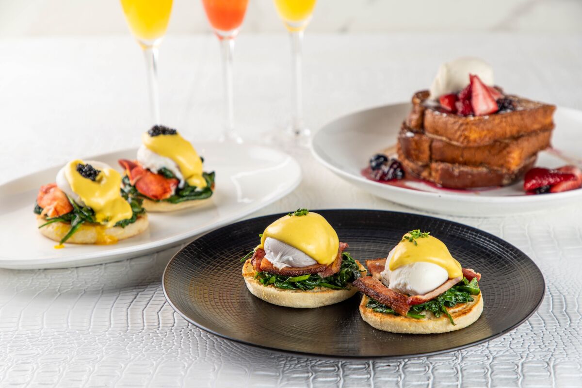 Mothers' Day brunch at STK Steakhouse in San Diego.