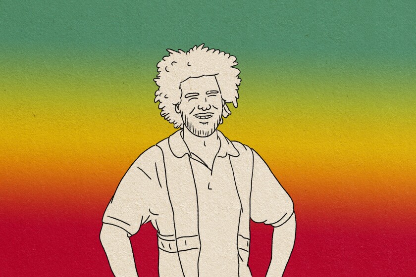 illustration of man wearing saftey vest