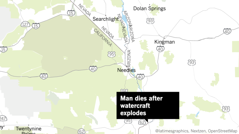 Man dies after watercraft explodes