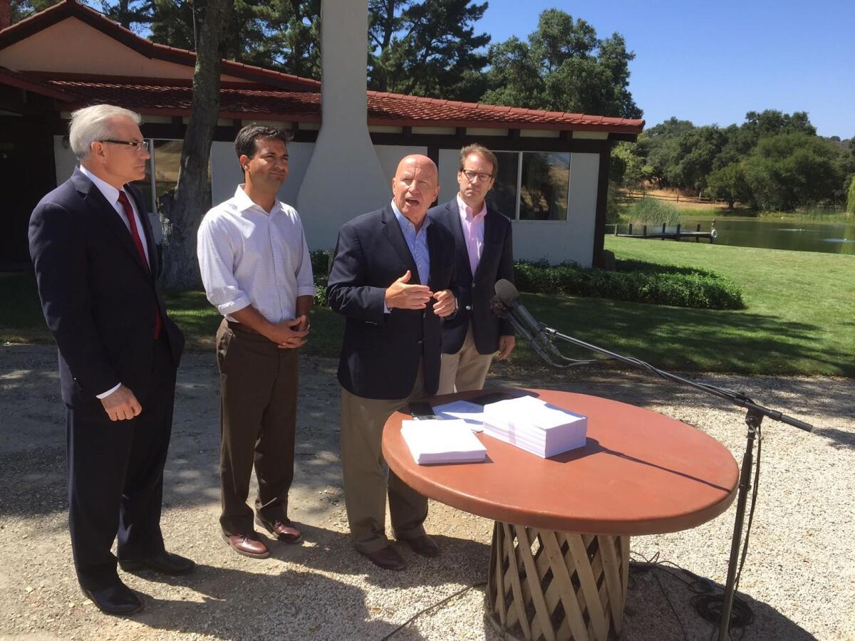 Republican members of the House Ways and Means Committee came to the Reagan Ranch outside of Santa Barbara on Wednesday to discuss their tax plan.
