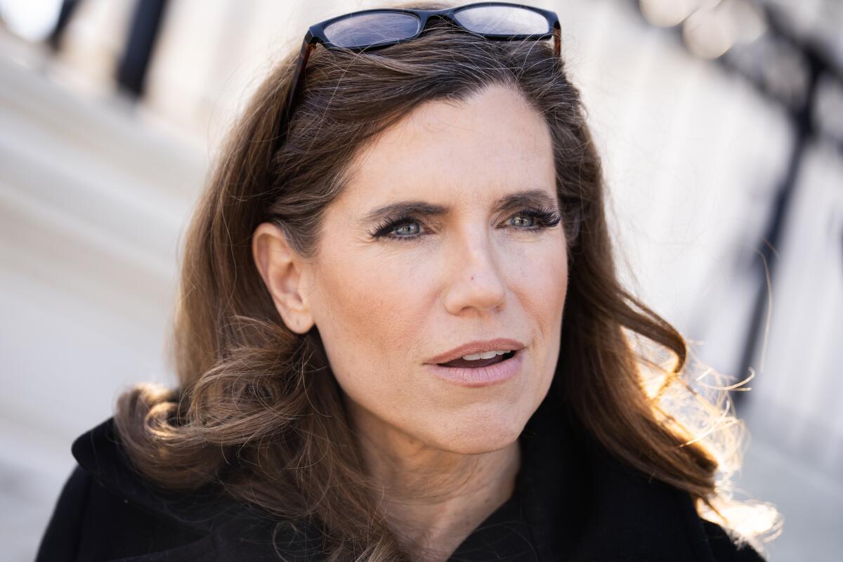 Rep. Nancy Mace, R-S.C., is seen outside the U.S. Capitol on Thursday, February 29, 2024. 