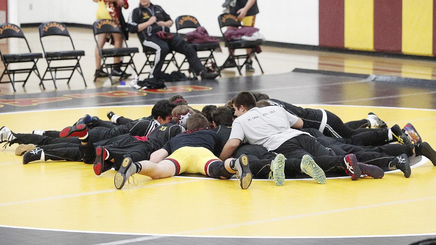 Photo Gallery: La Canada vs. San Marino in Rio Hondo wrestling season opener