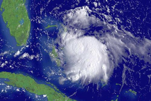 Tropical Storm Katrina satellite image