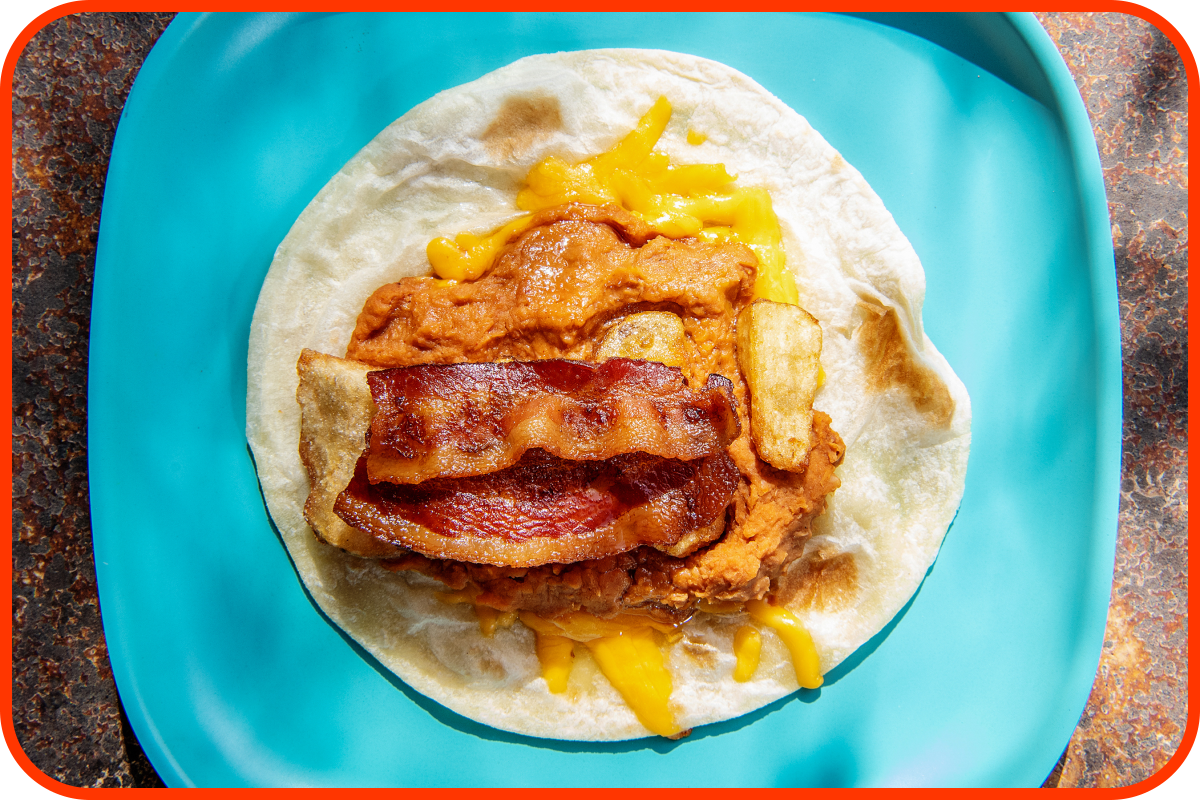 The Don't Mess with Texas breakfast taco from HomeState.