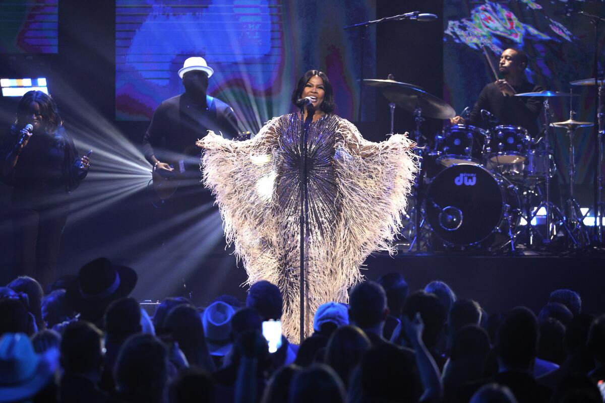 CeCe Winans at the 52nd GMA Dove Awards in Nashville, October 2021.