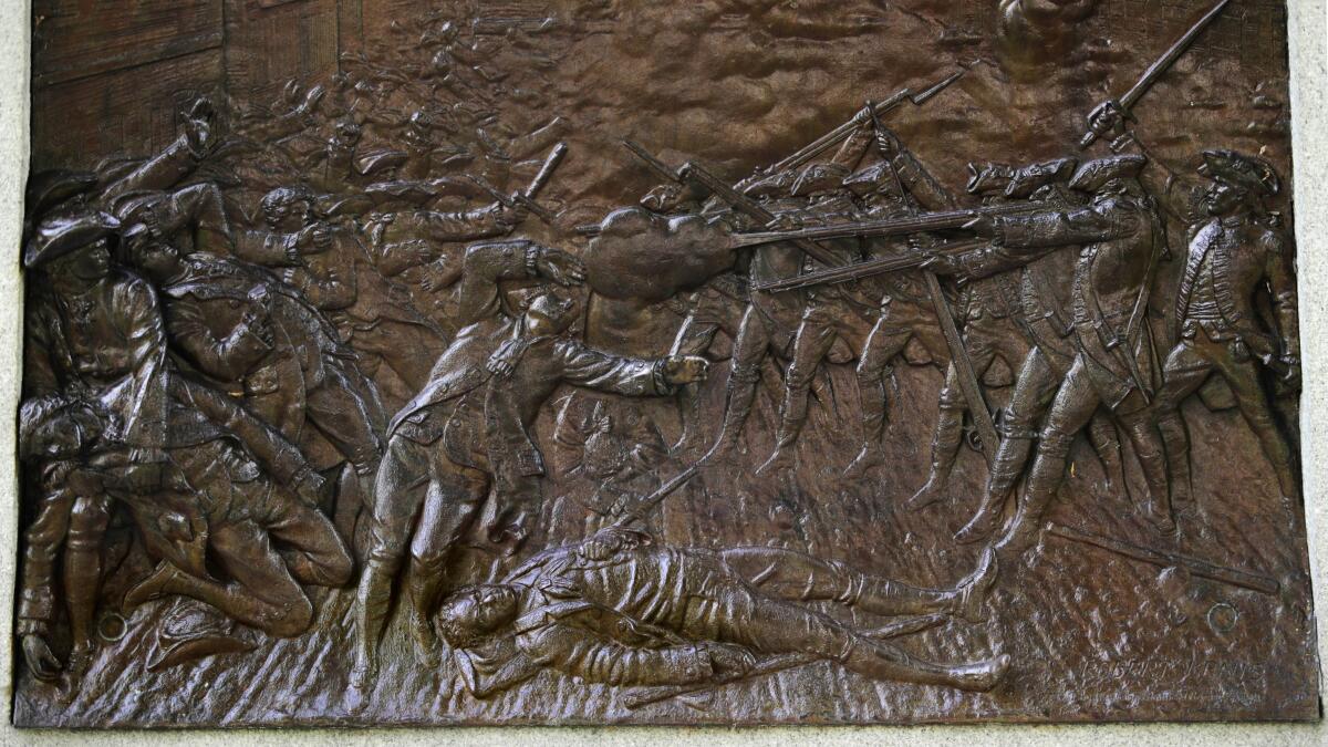 Boston Massacre Monument on Boston Common 