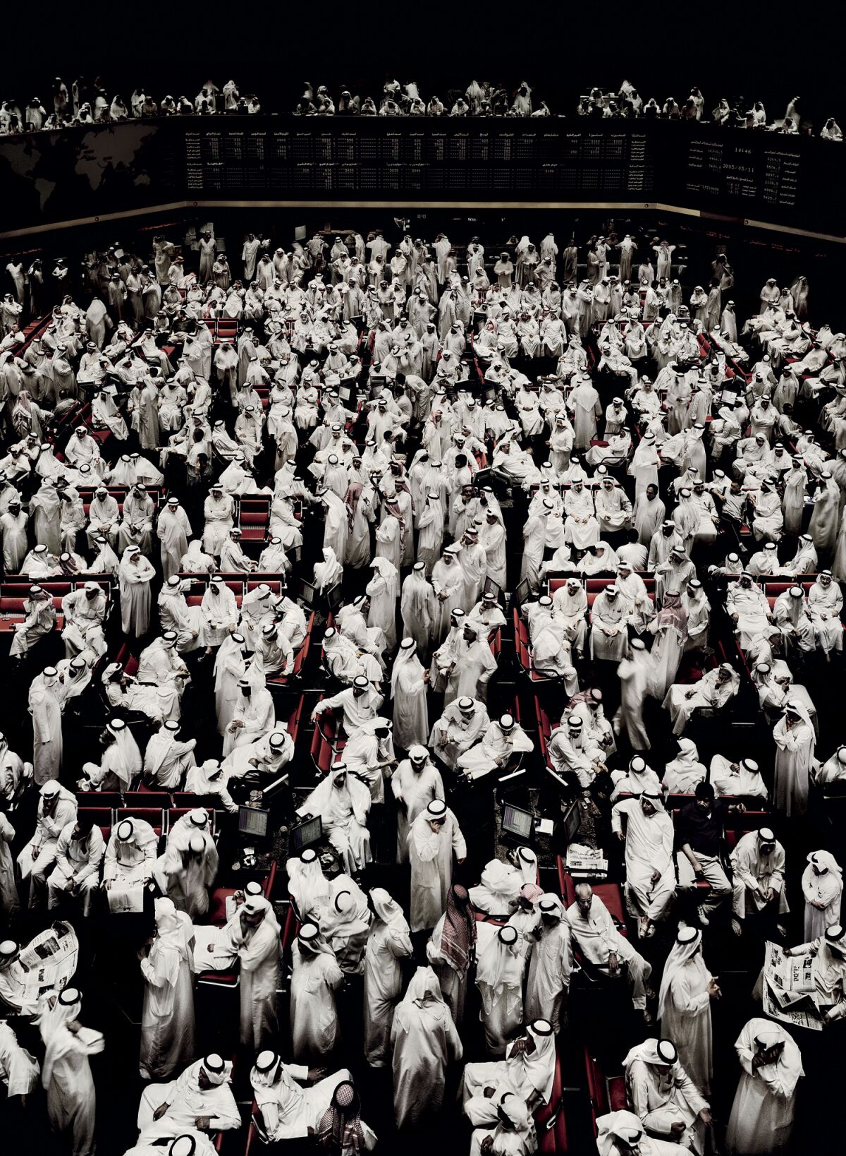 "Kuwait Stock Exchange I, 2007" by Andreas Gursky.