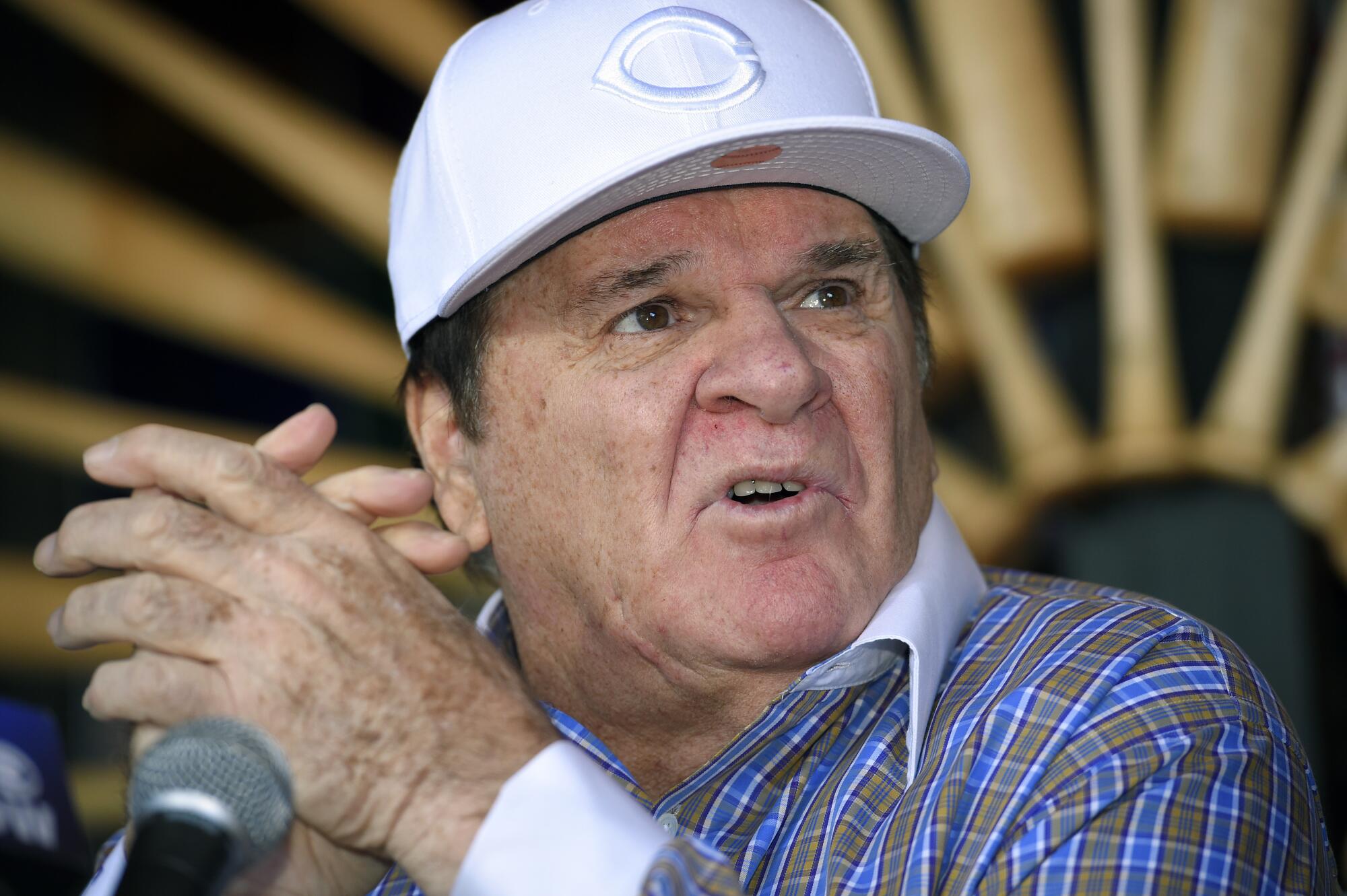 Pete Rose, who was often called Charlie Hustle, has died 1 Pete Rose speaks during a news conference in Las Vegas in 2015.