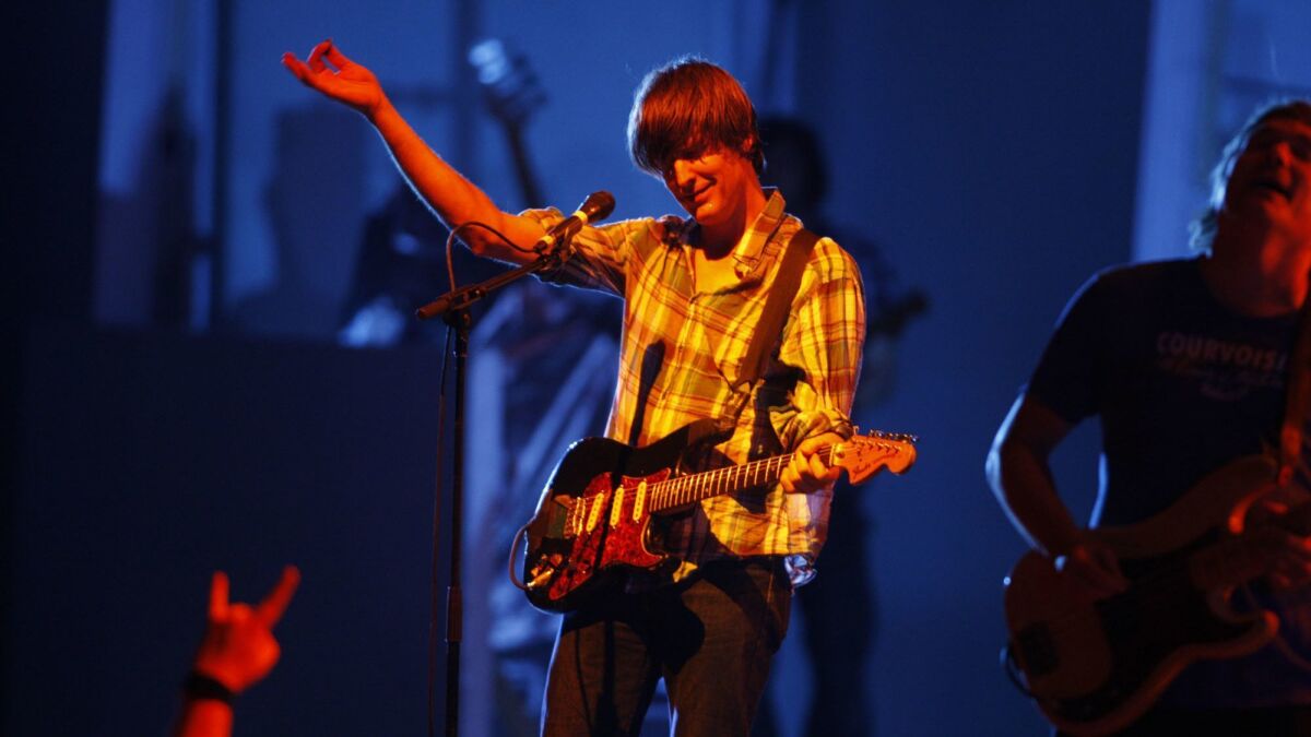 Malkmus performs with Pavement at the Hollywood Bowl in 2010.