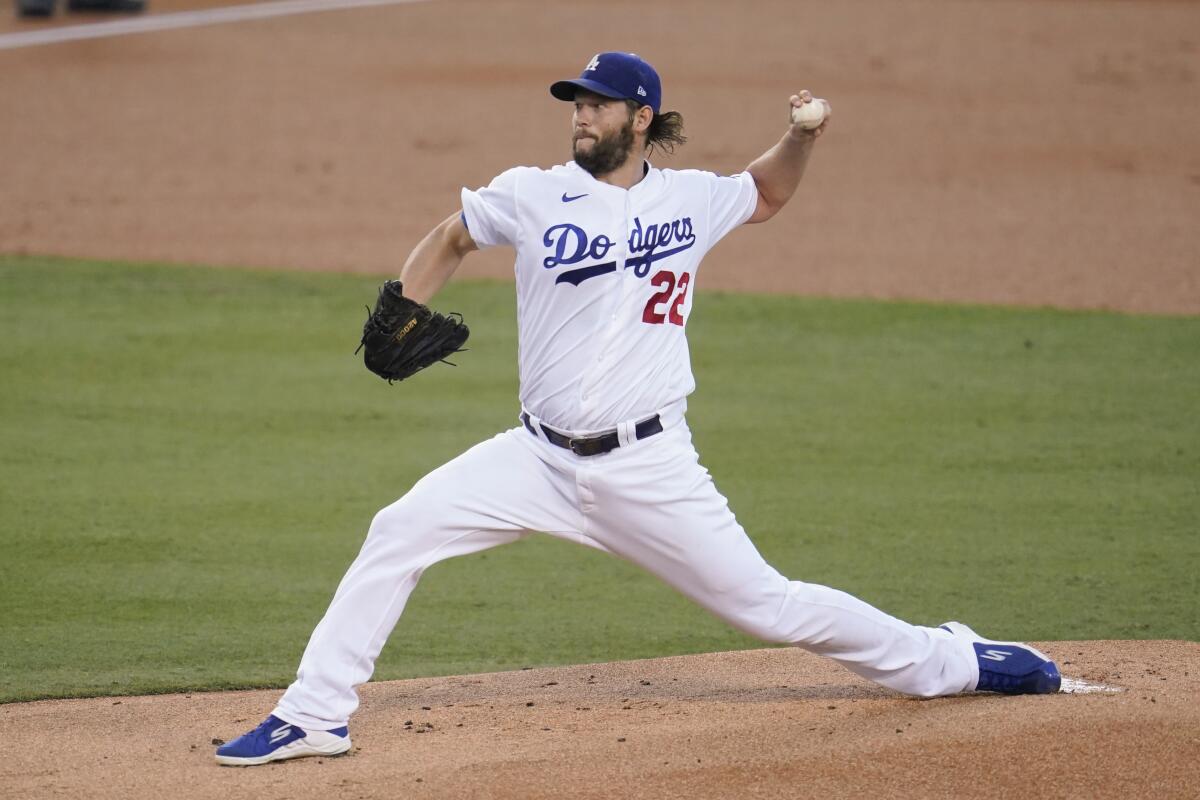 Left-hander Clayton Kershaw reached 2,500 career strikeouts and the Dodgers picked up another win Sept. 3, 2020.