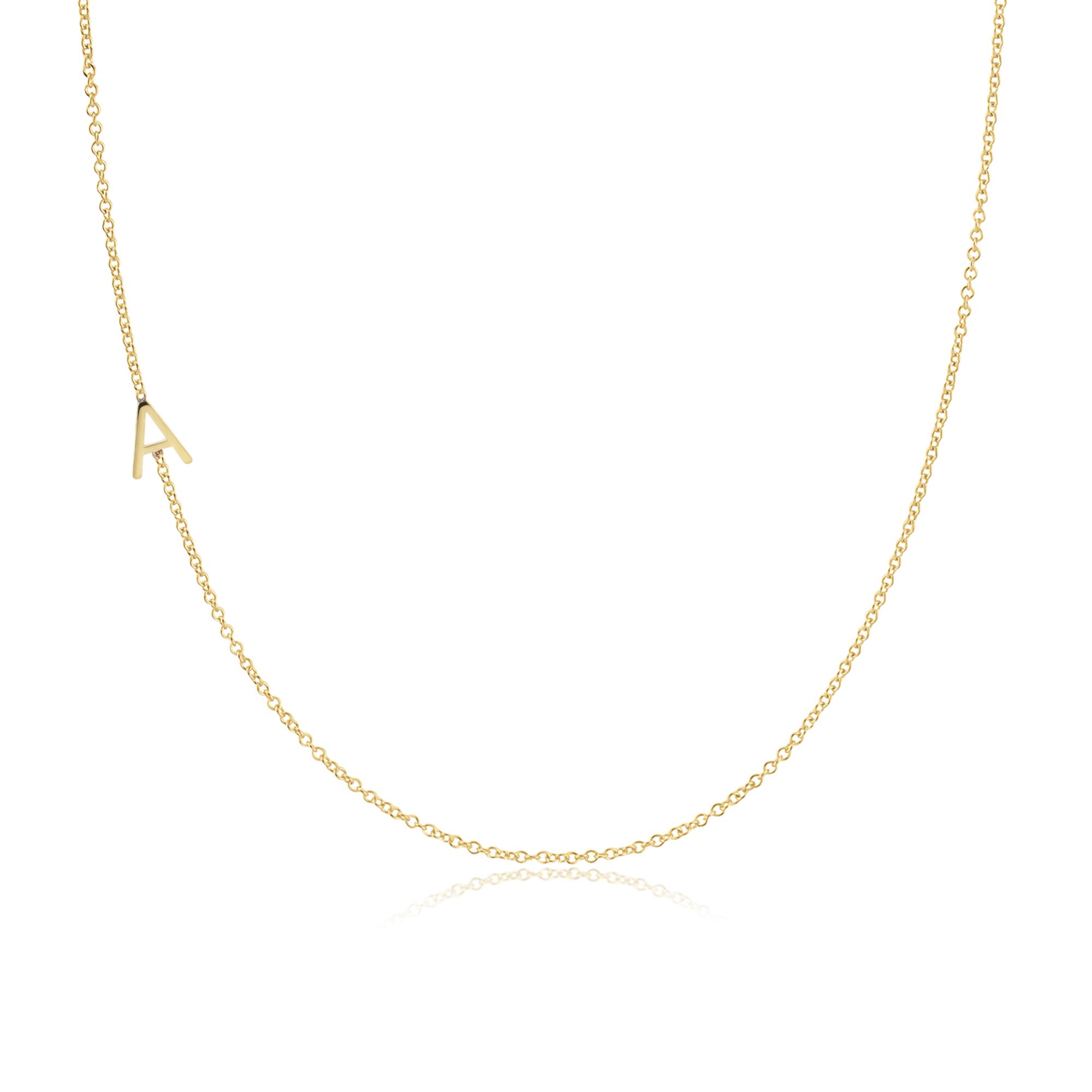Letter necklace from Maya Brenner