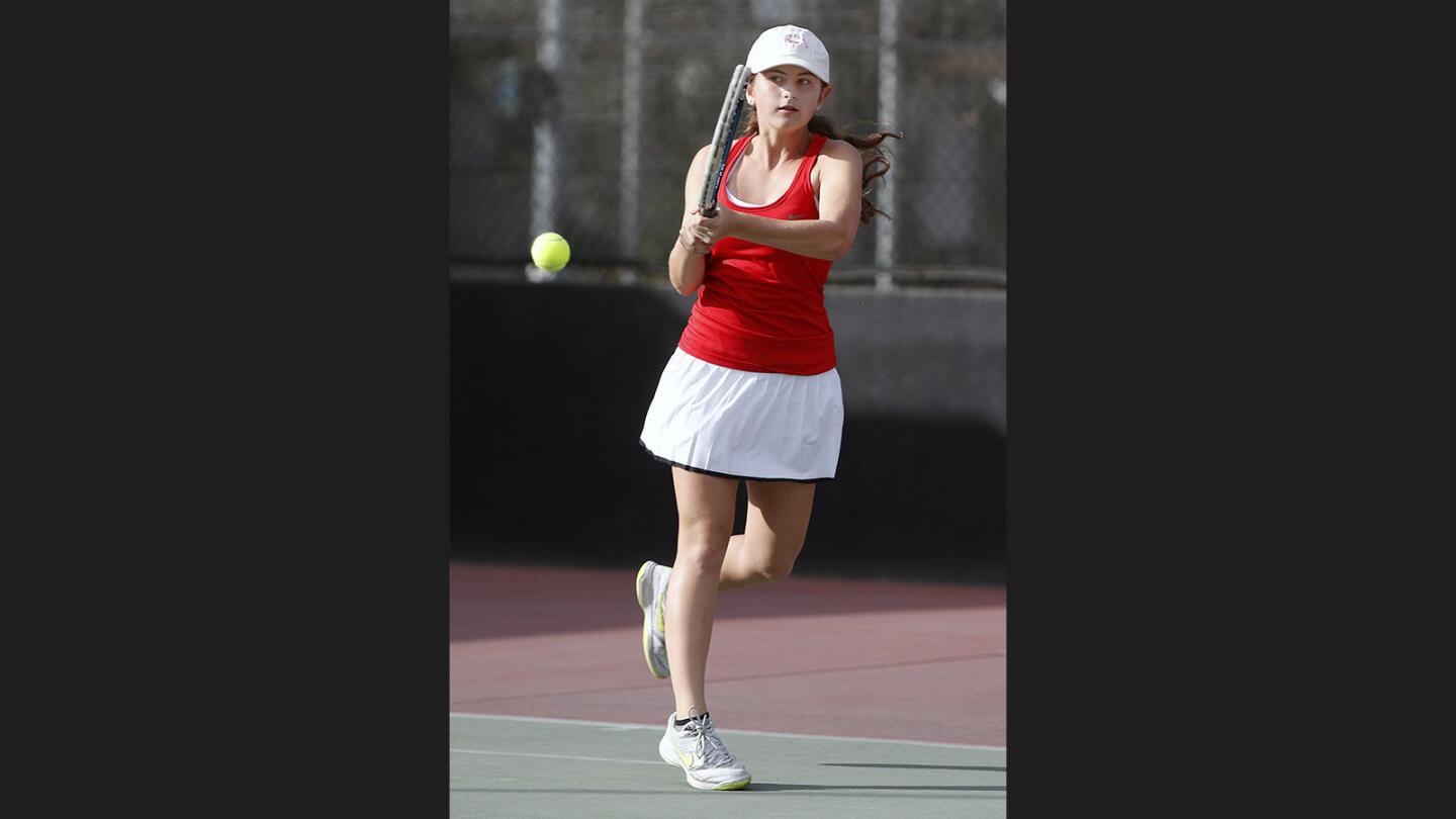 Photo Gallery: Glendale vs. Hemet in CIF semifinal girls' tennis