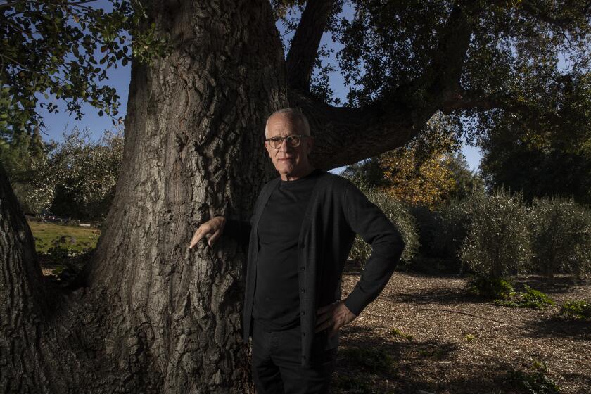 OJAI, CA - JANUARY 11: Composer James Newton Howard sits for portraits at his home in Ojai on Monday, Jan. 11, 2021 in Ojai, CA. (Brian van der Brug / Los Angeles Times)