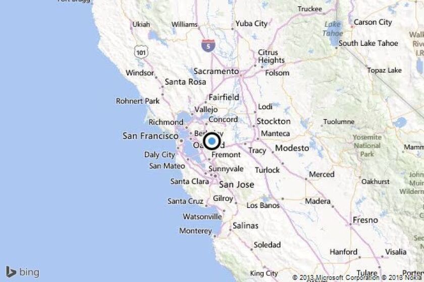 Map Of San Ramon California Earthquake: 3.0 quake strikes near San Ramon, Calif.   Los Angeles 