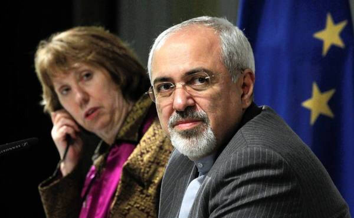 Iranian Foreign Minister Mohammad Javad Zarif, seen Sunday with European Union Foreign Policy Chief Catherine Ashton, said, "No amount of spinning can change what happened within the [six powers] in Geneva from 6 p.m. Thursday to 5:45 Saturday."
