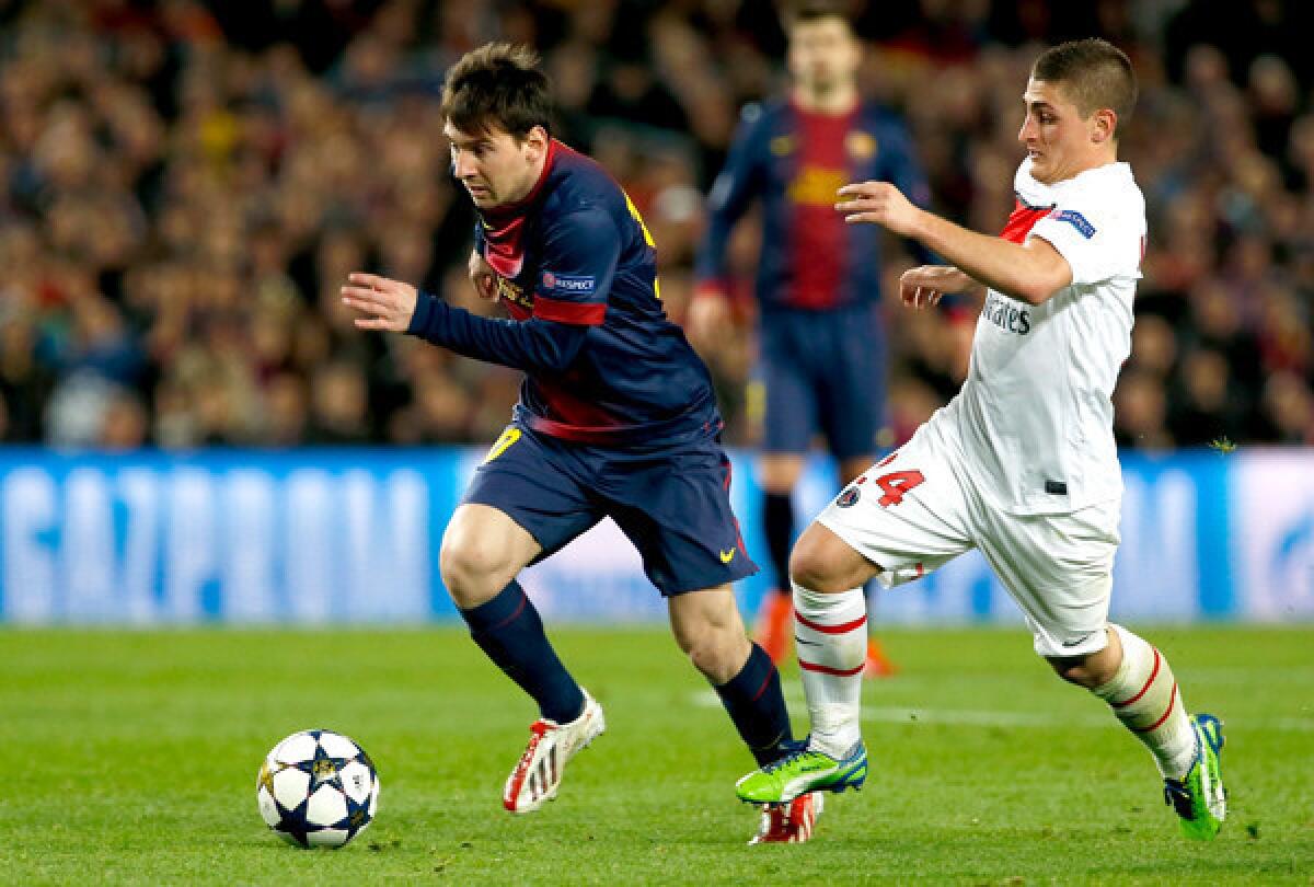 Lionel Messi helped FC Barcelona advance past Marco Verratti and Paris Saint-Germain in the Champions League quarterfinals.