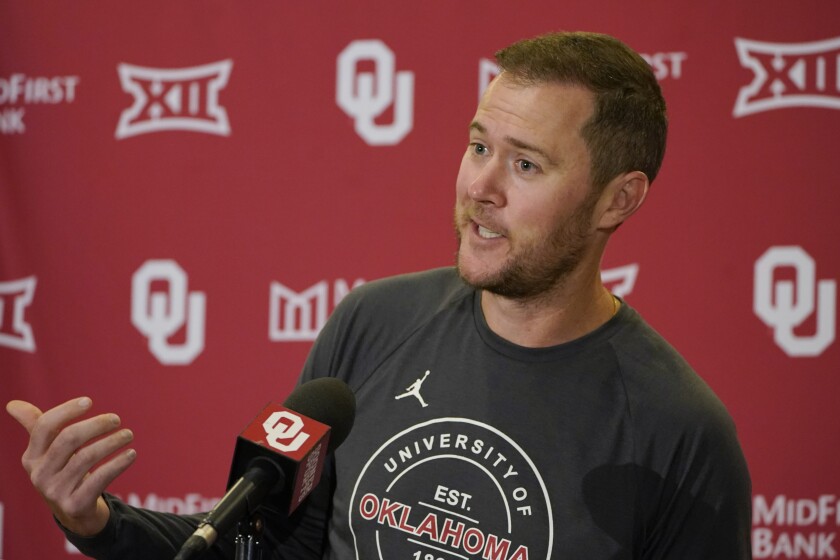Usc Hires Lincoln Riley: 5 Things Every Trojan Fan Should Know Oklahoma Head Coach Lincoln Riley Answers A Question During A Press Conference In August.