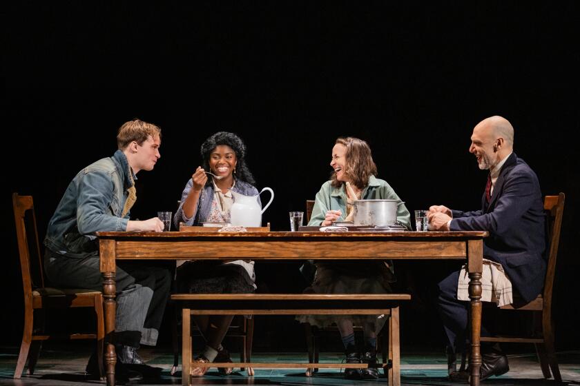 Ben Biggers, from left, Sharae Moultrie, Jennifer Blood and John Schiappa in "Girl From The North Country"